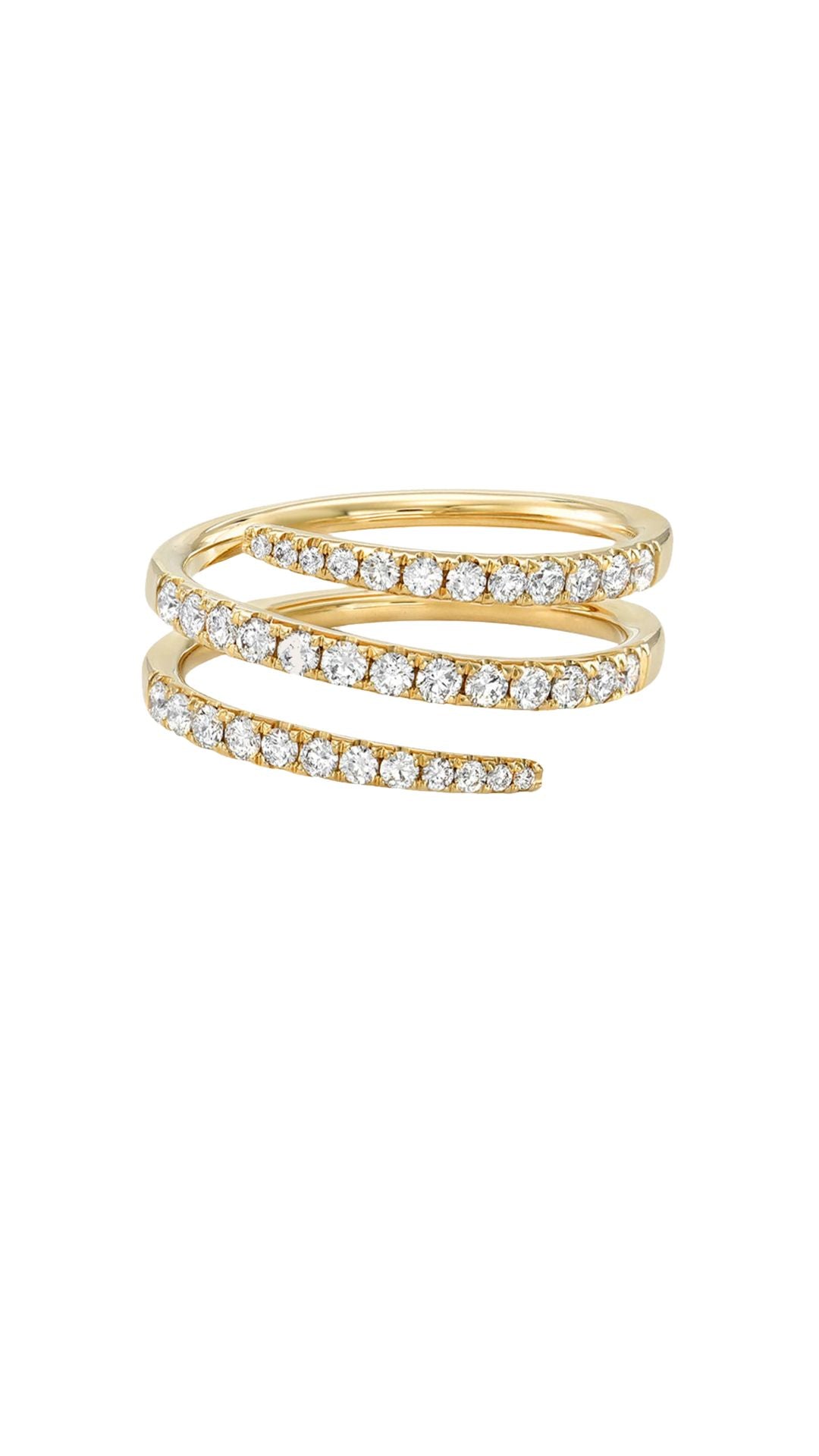 Diamond Spiral Ring