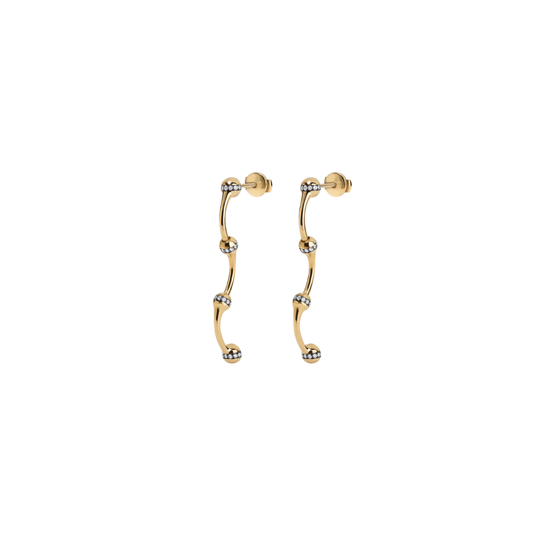 Sarah Eisman Studio- Lith Classic Diamond Hoop Earrings – Henri Noël