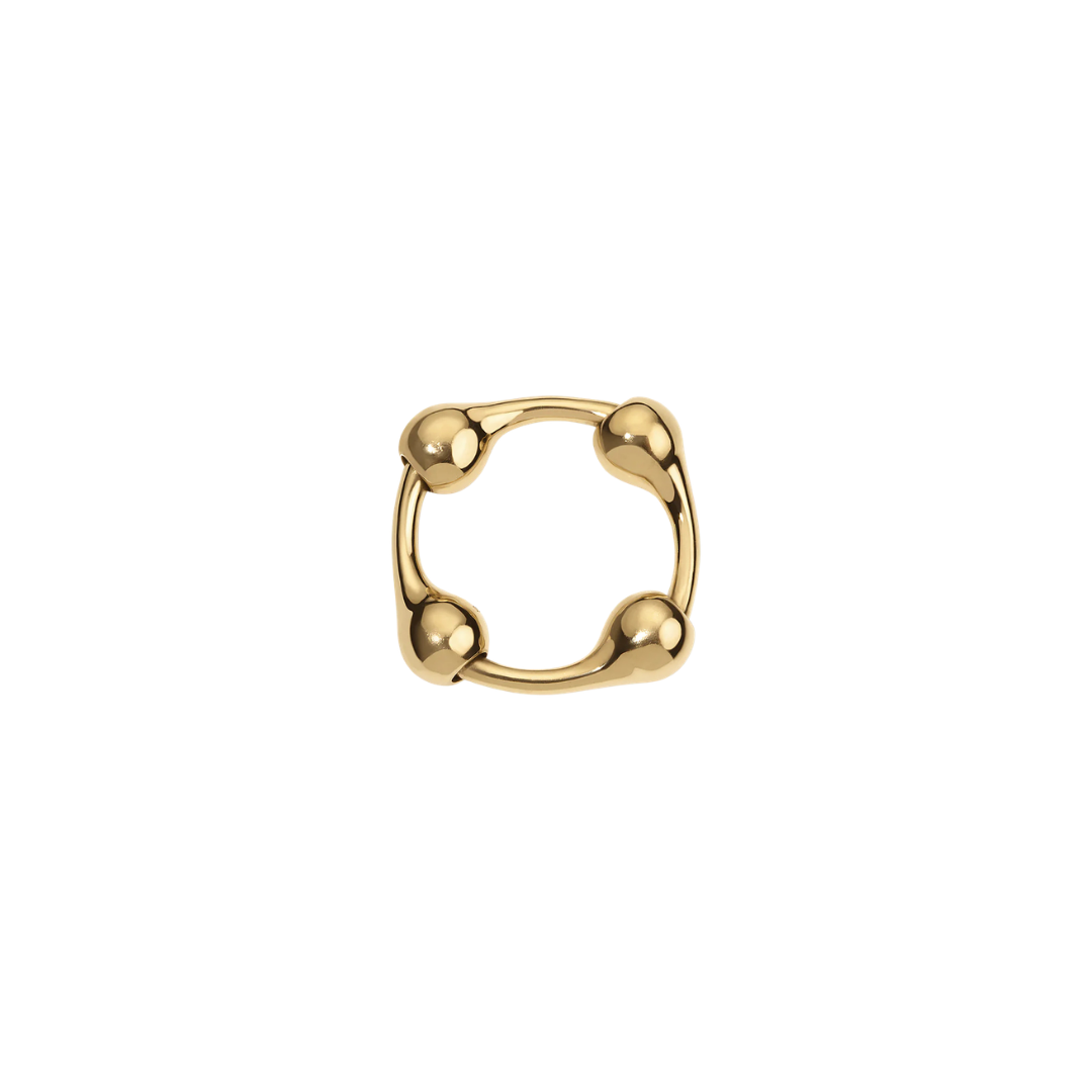 Sarah Eisman Studio- Lith Large Gold Classic Ring