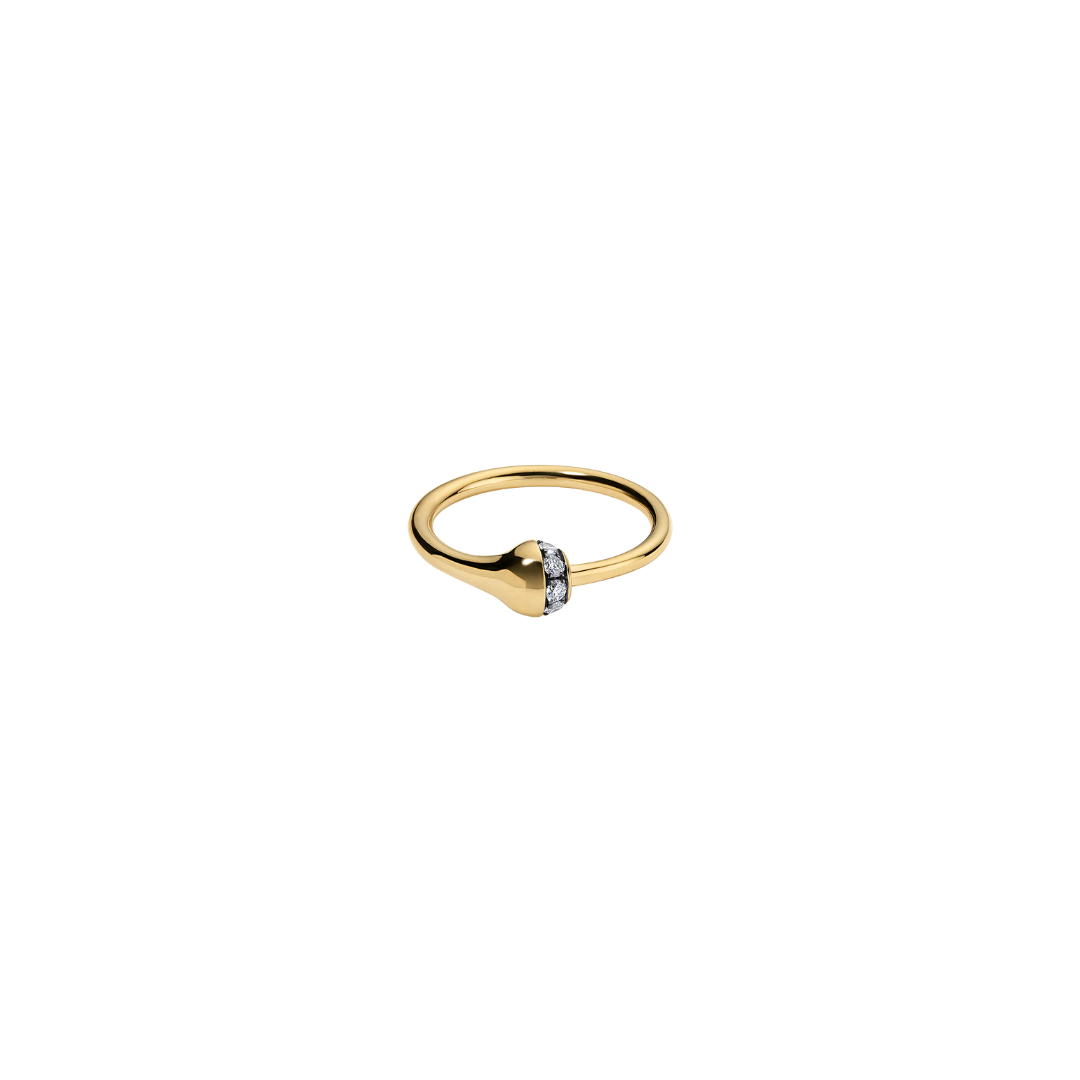 Sarah Eisman Studio- Lith Mono Diamond Large Ring
