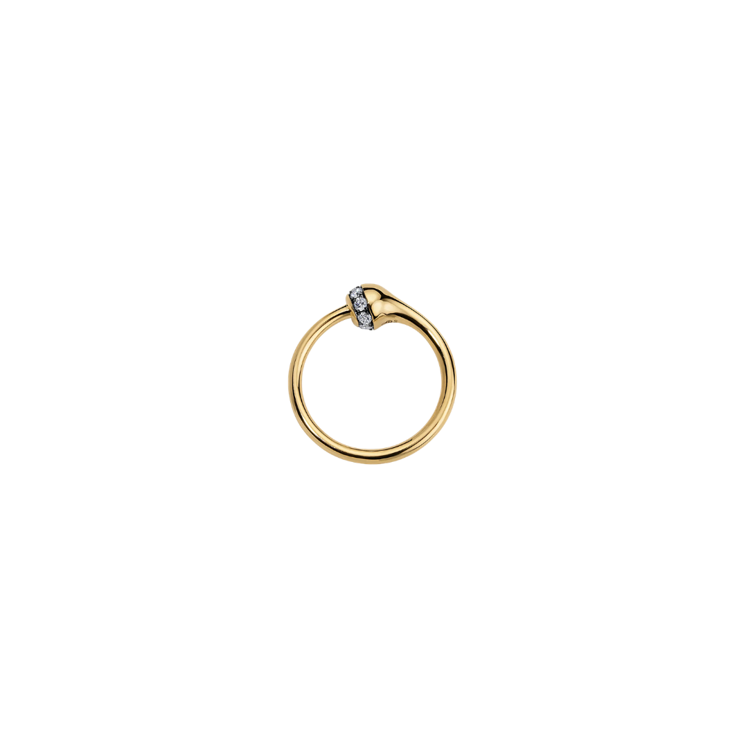 Sarah Eisman Studio- Lith Mono Diamond Large Ring