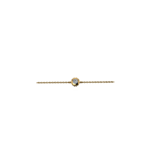 Scalloped Bezel Diamond Bracelet – Henri Noël