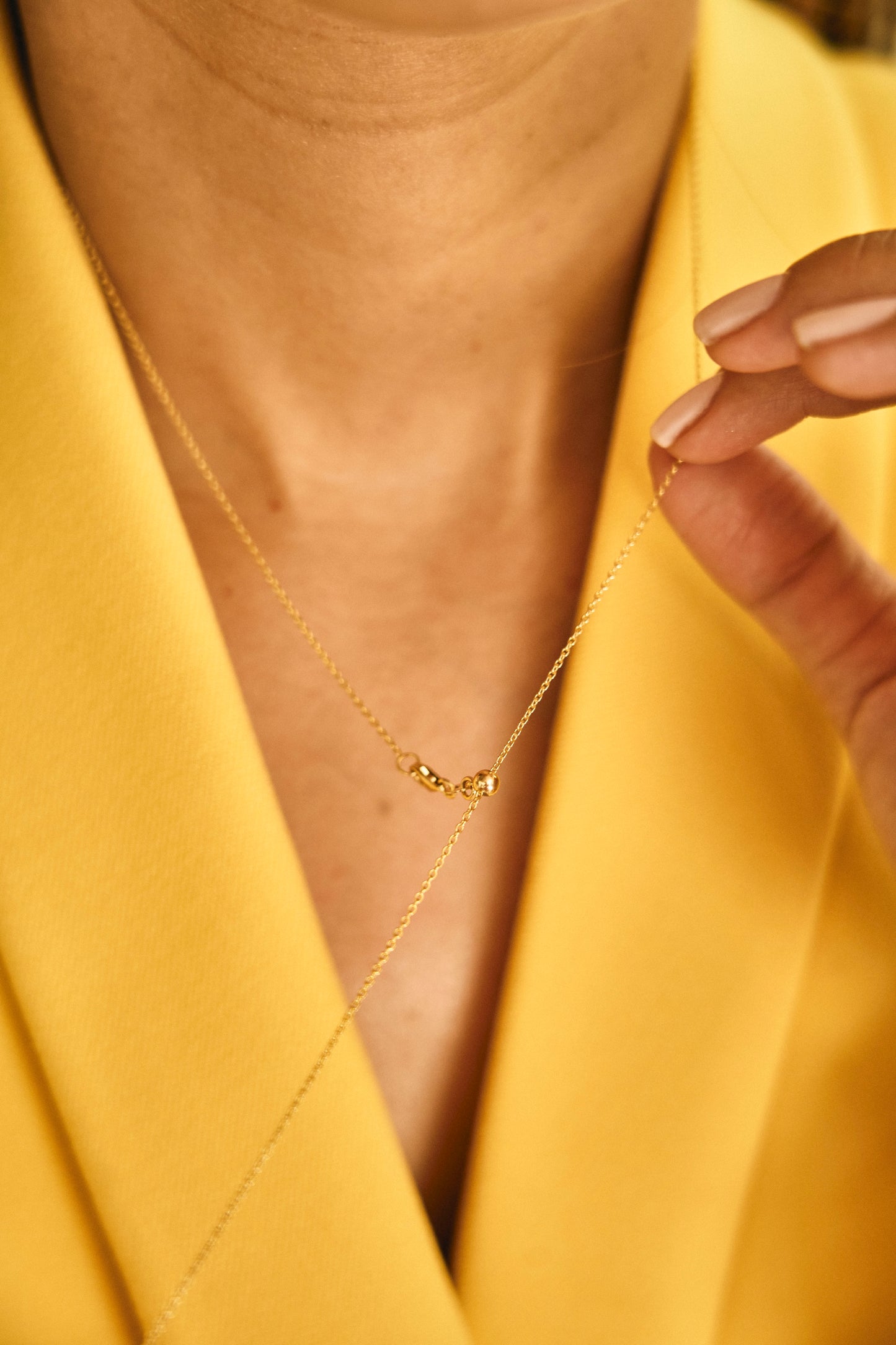 Scalloped Bezel Diamond Necklace – Henri Noël