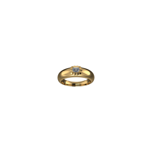 Scalloped Diamond Bubble Band – Henri Noël