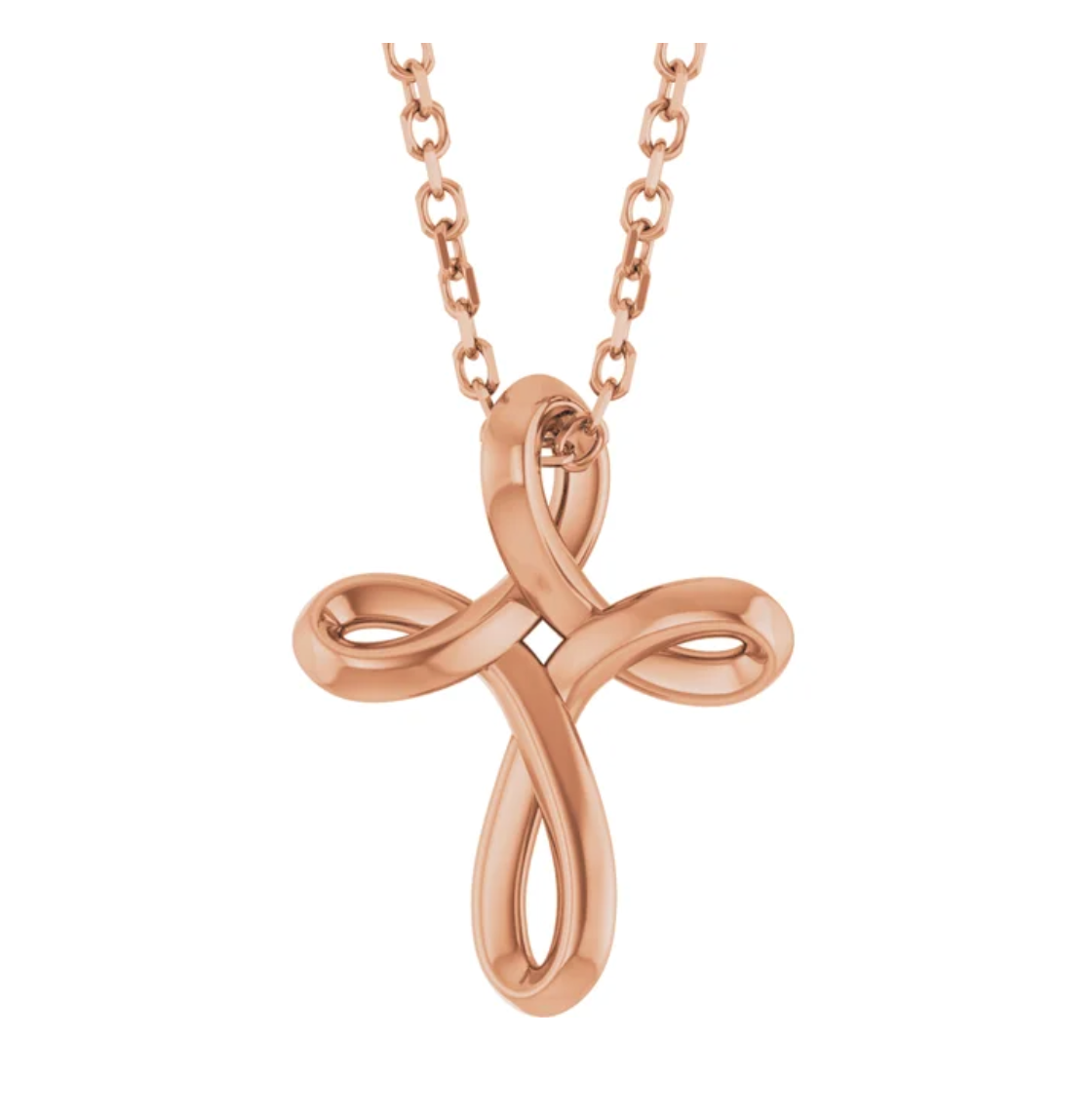 14K Gold Cross Necklace