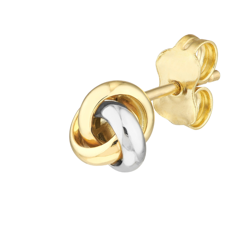 Two-Tone Knot Studs