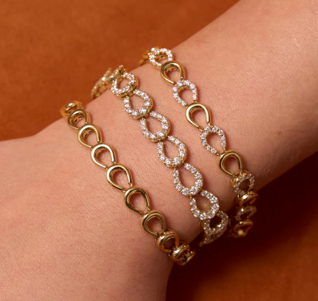 Lionheart- Legacy Diamond Horseshoe Bracelet