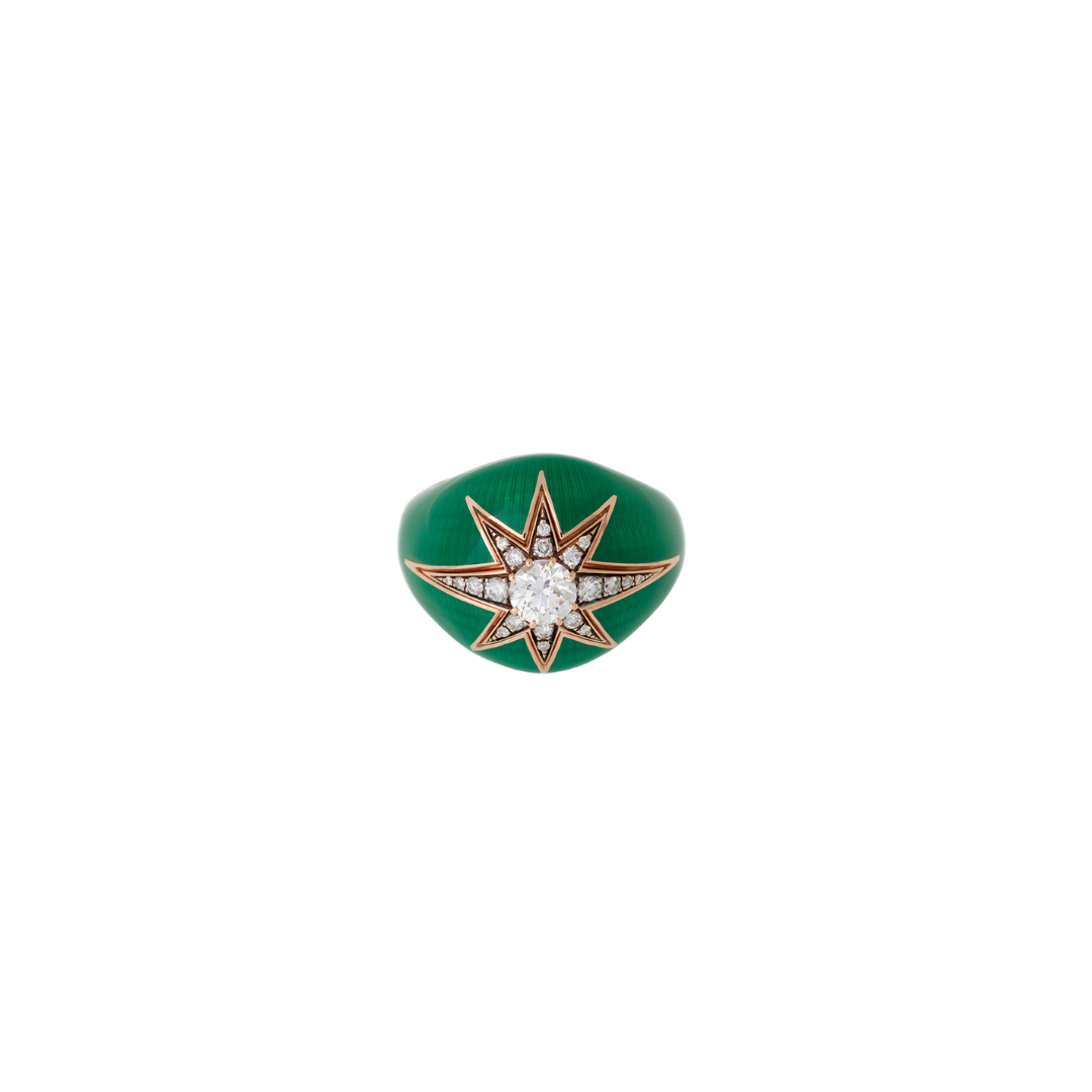 Selim Mouzannar - Aïda Green Pinky Ring – Henri Noël