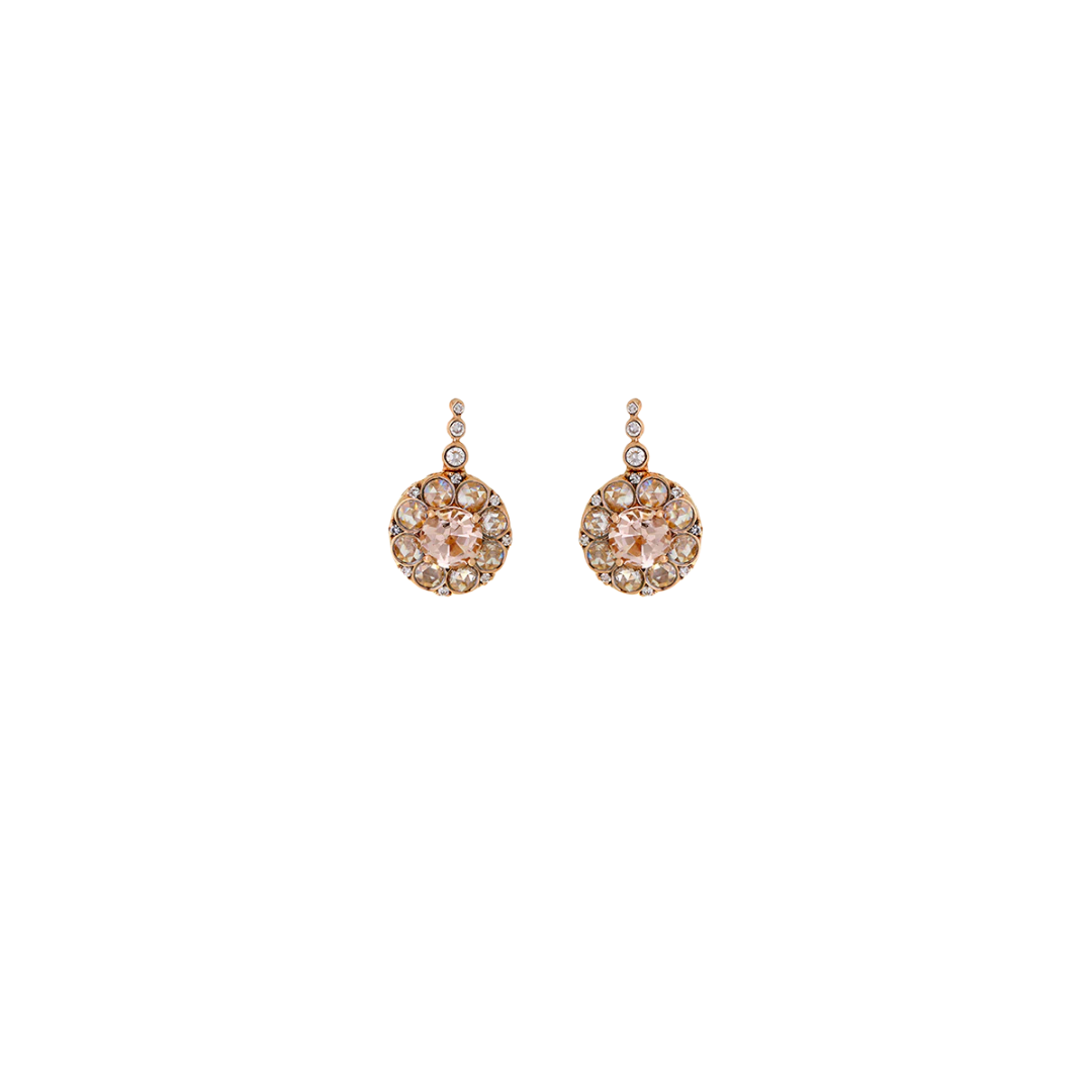 Selim Mouzannar - Beirut Rosace Earrings- Morganites-Diamonds – Henri Noël