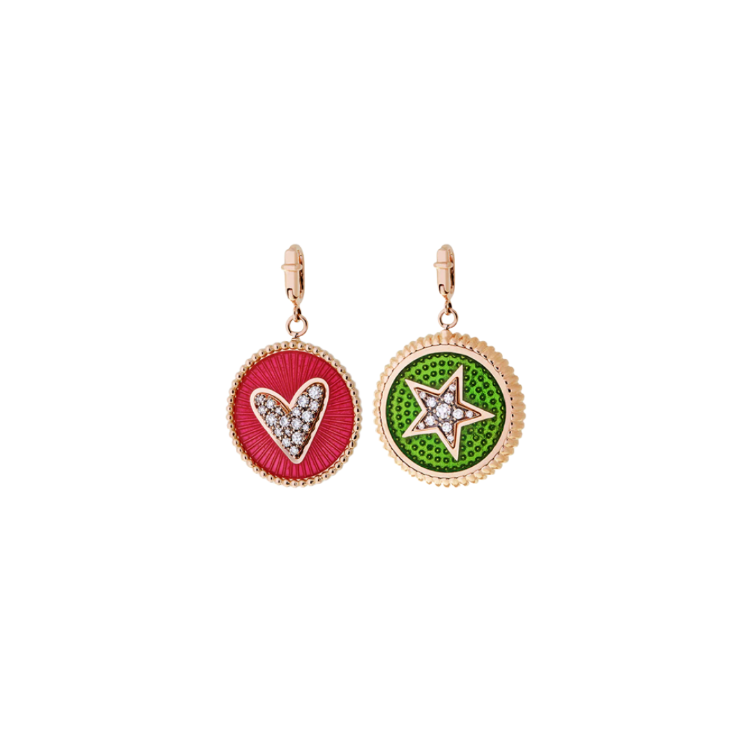 Selim Mouzannar - Double Face Heart & Star Charm – Henri Noël