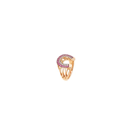 Selim Mouzannar - Fortune Pinky Ring Pink Sapphires & Diamonds – Henri Noël