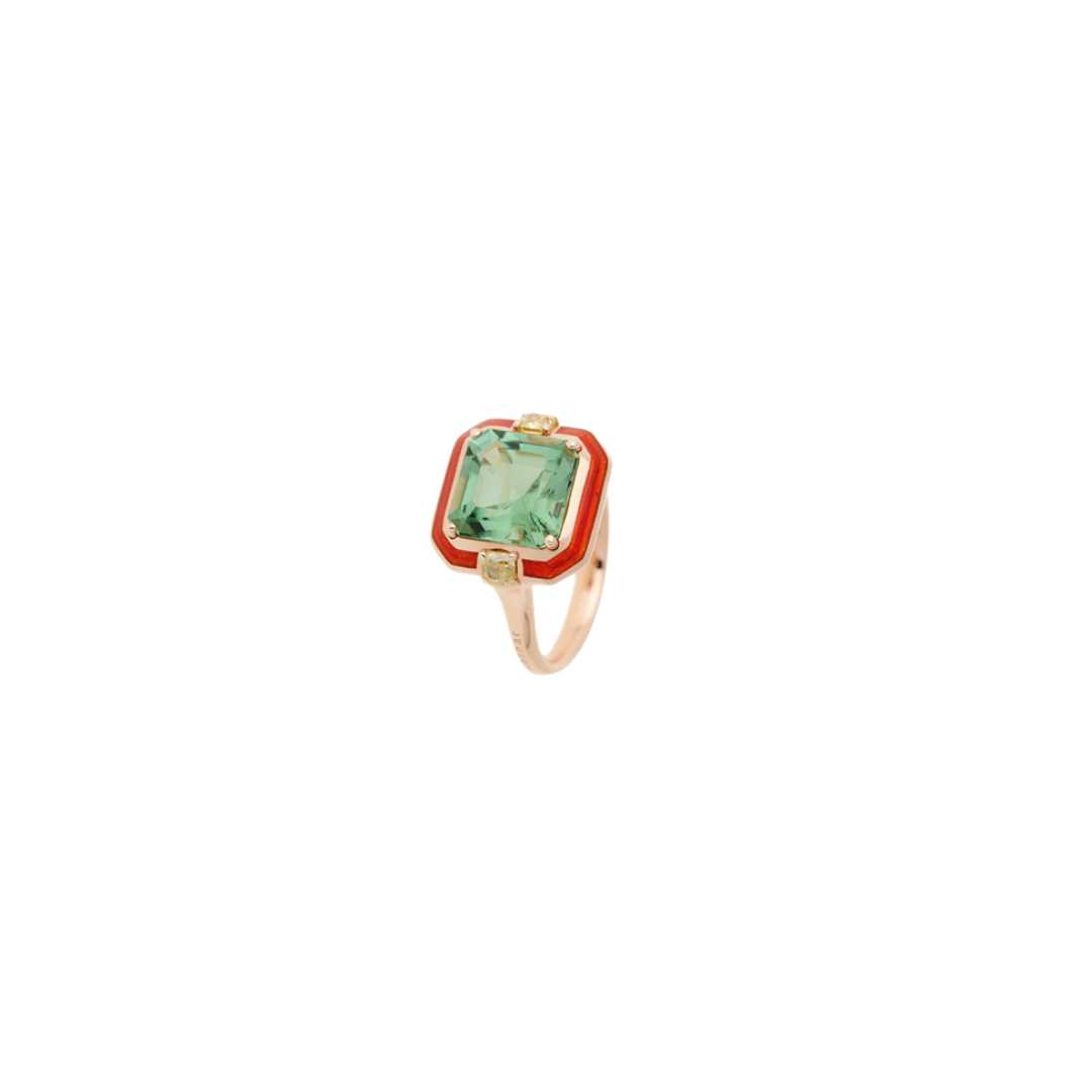 Selim Mouzannar - Green Tourmaline Gemma Ring – Henri Noël