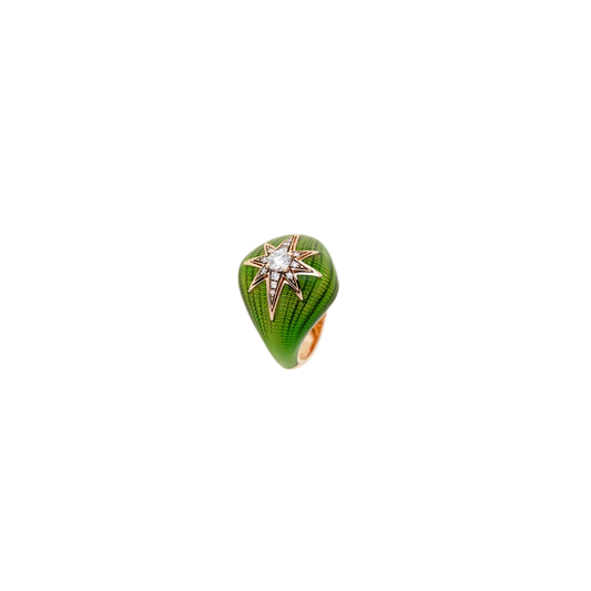 Selim Mouzannar - Aïda Kiwi Pinky Ring – Henri Noël
