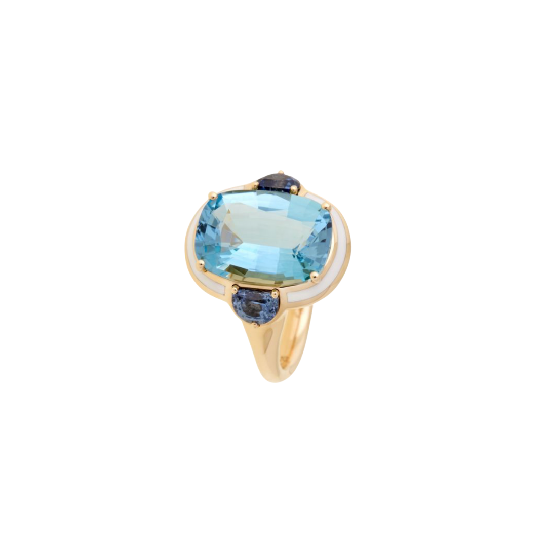Selim Mouzannar - Aquamarine Gemma Ring – Henri Noël