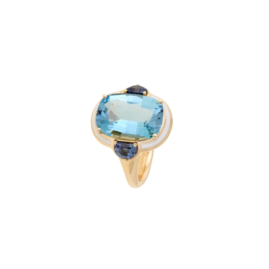Selim Mouzannar - Aquamarine Gemma Ring – Henri Noël