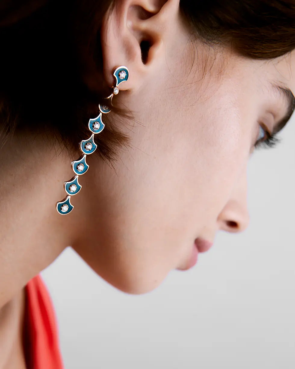 Selim Mouzannar - Fish for Love Scale Drop Earrings – Henri Noël