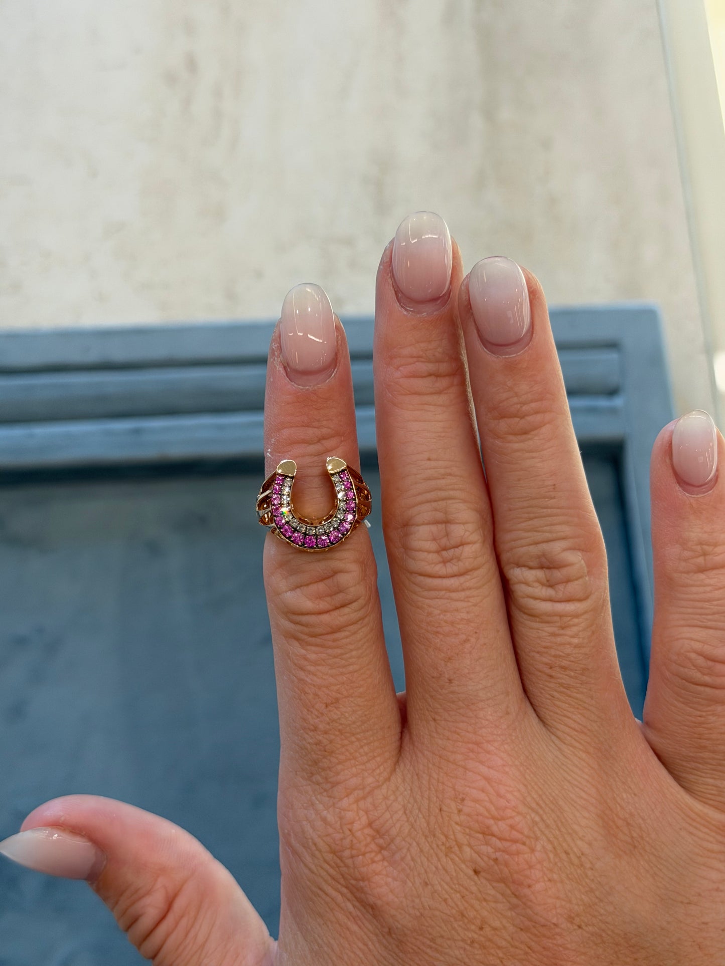 Selim Mouzannar - Fortune Pinky Ring Pink Sapphires & Diamonds