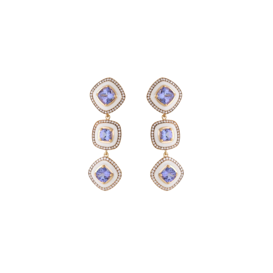 Selim Mouzannar - Mina Tanzanite Drop Earrings – Henri Noël