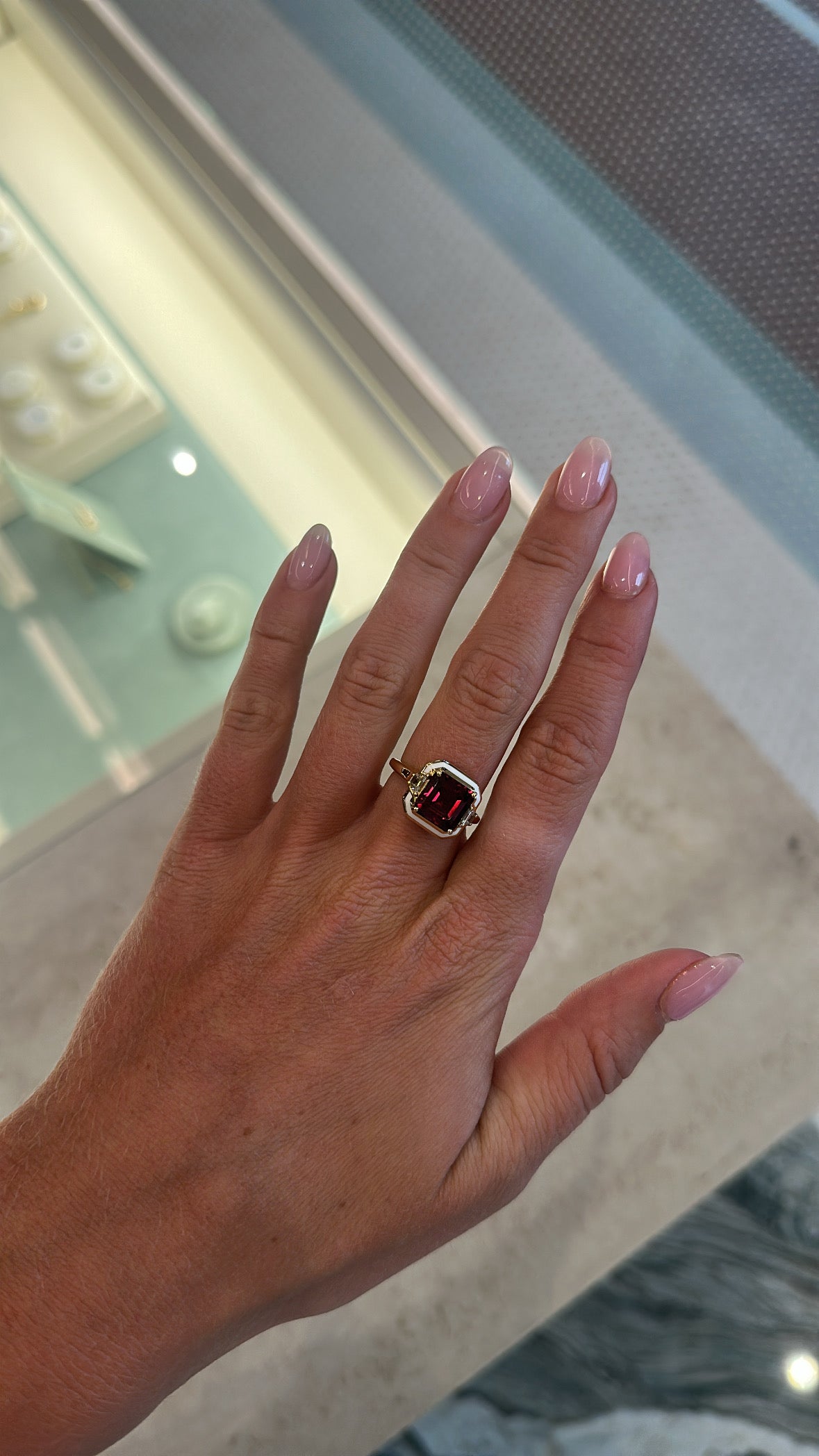 Selim Mouzannar - Rhodolite Gemma Ring – Henri Noël