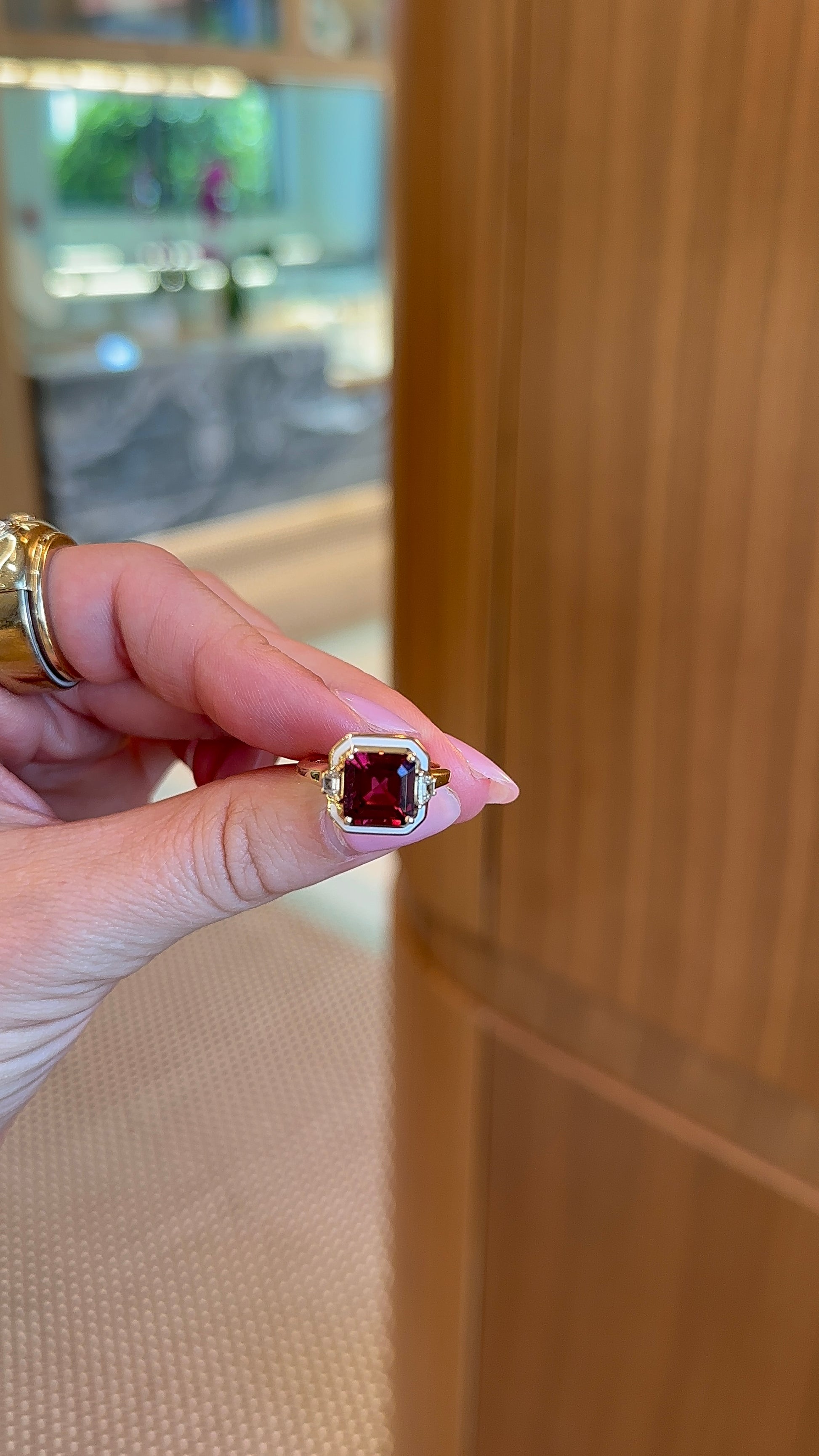 Selim Mouzannar - Rhodolite Gemma Ring – Henri Noël