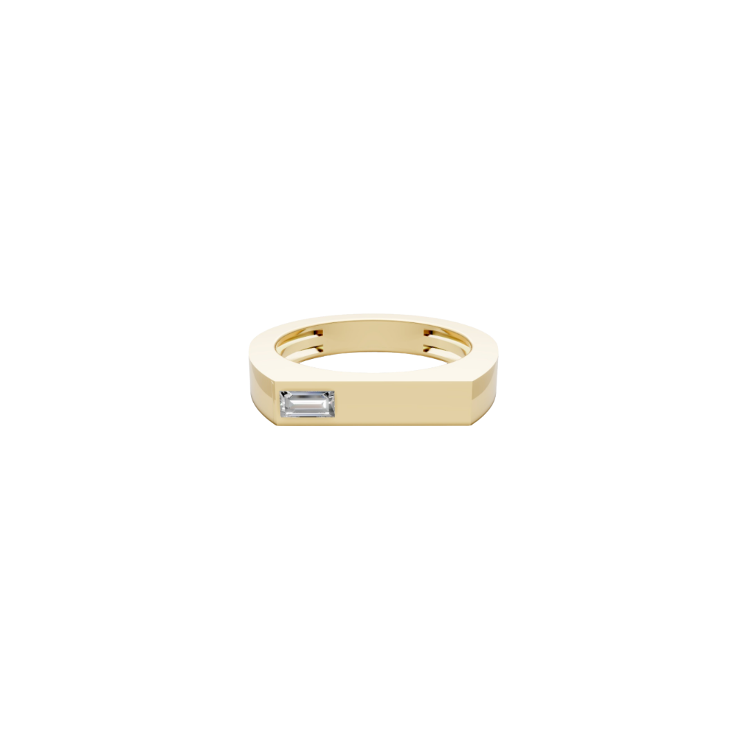 Single Baguette Bar Ring – Henri Noël