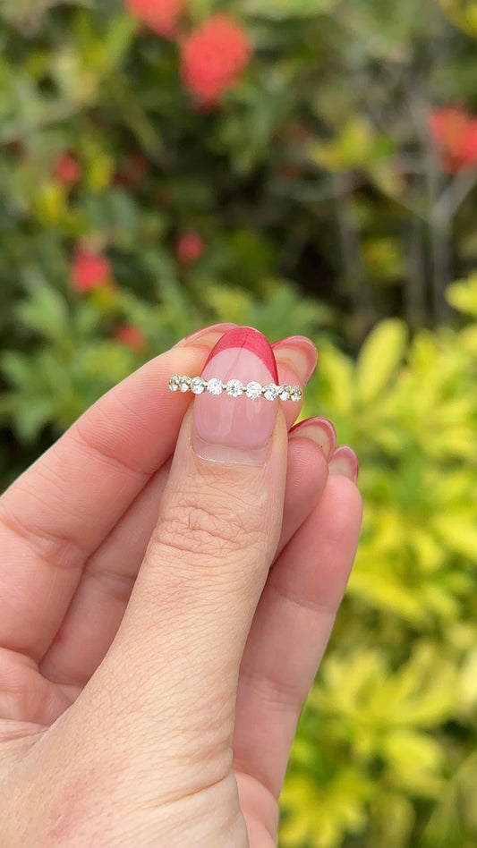 Small Round Cut Diamond Eternity Diamond Band – Henri Noël