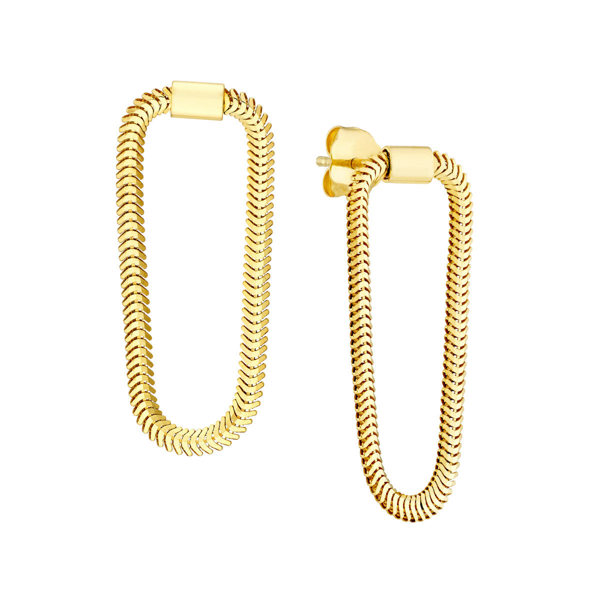 Snake Chain Earrings – Henri Noël