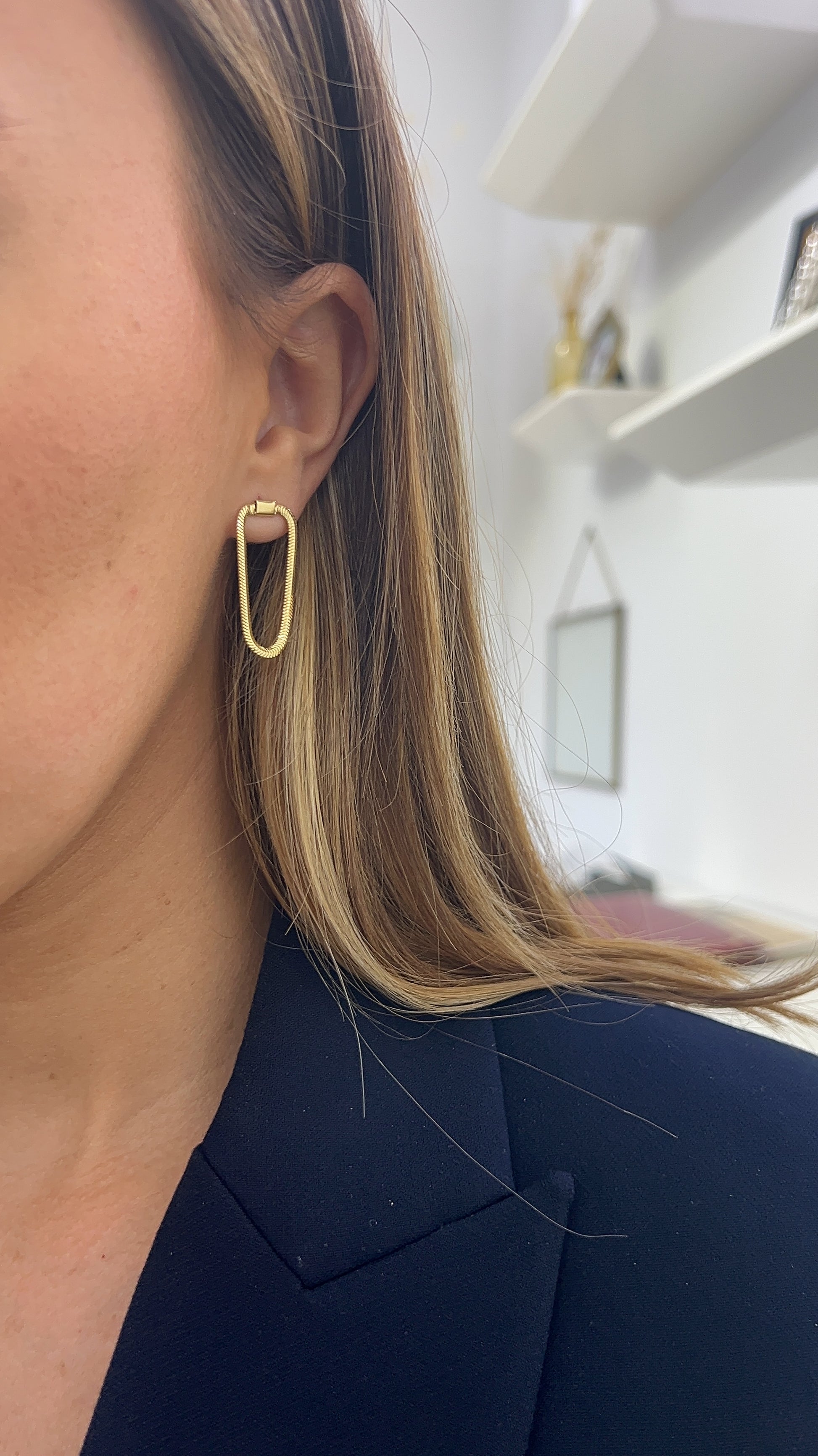 Snake Chain Earrings – Henri Noël