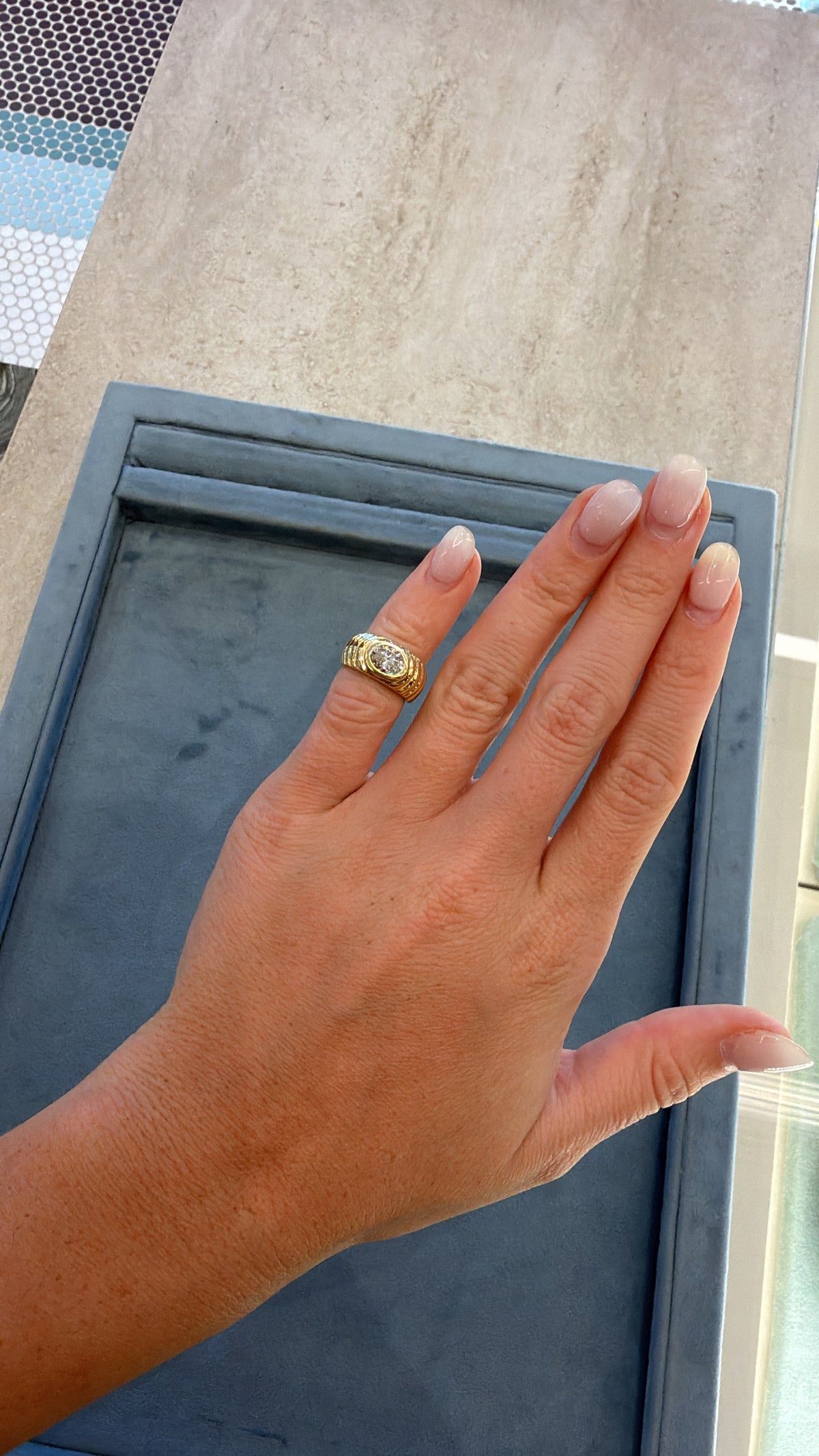 Solène Emerald Cut Diamond Ring – Henri Noël