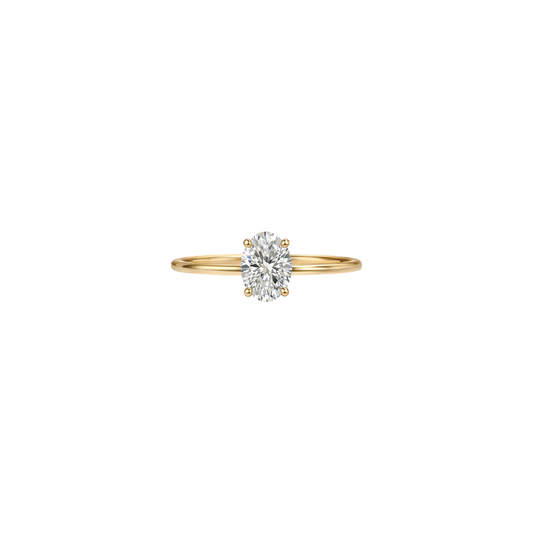 Solitare Oval Engagement Ring – Henri Noël