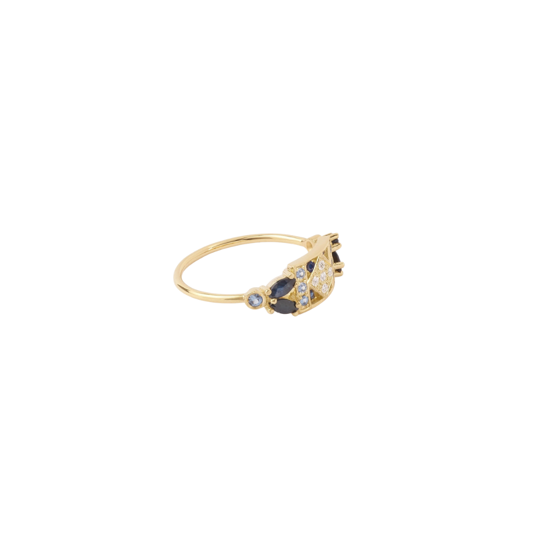 Sophie d'Agon- Ava Ring 2 Marine – Henri Noël