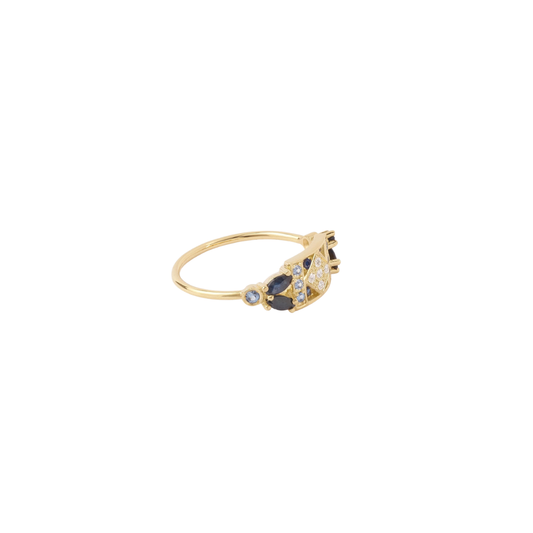 Sophie d'Agon- Ava Ring 2 Marine – Henri Noël