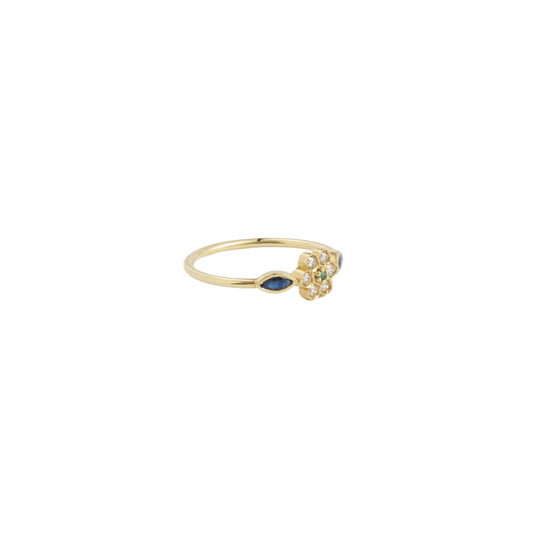 Sophie d'Agon- Miniflower Ring 1 Blue – Henri Noël