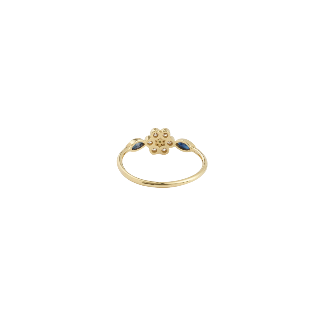 Sophie d'Agon- Miniflower Ring 1 Blue – Henri Noël