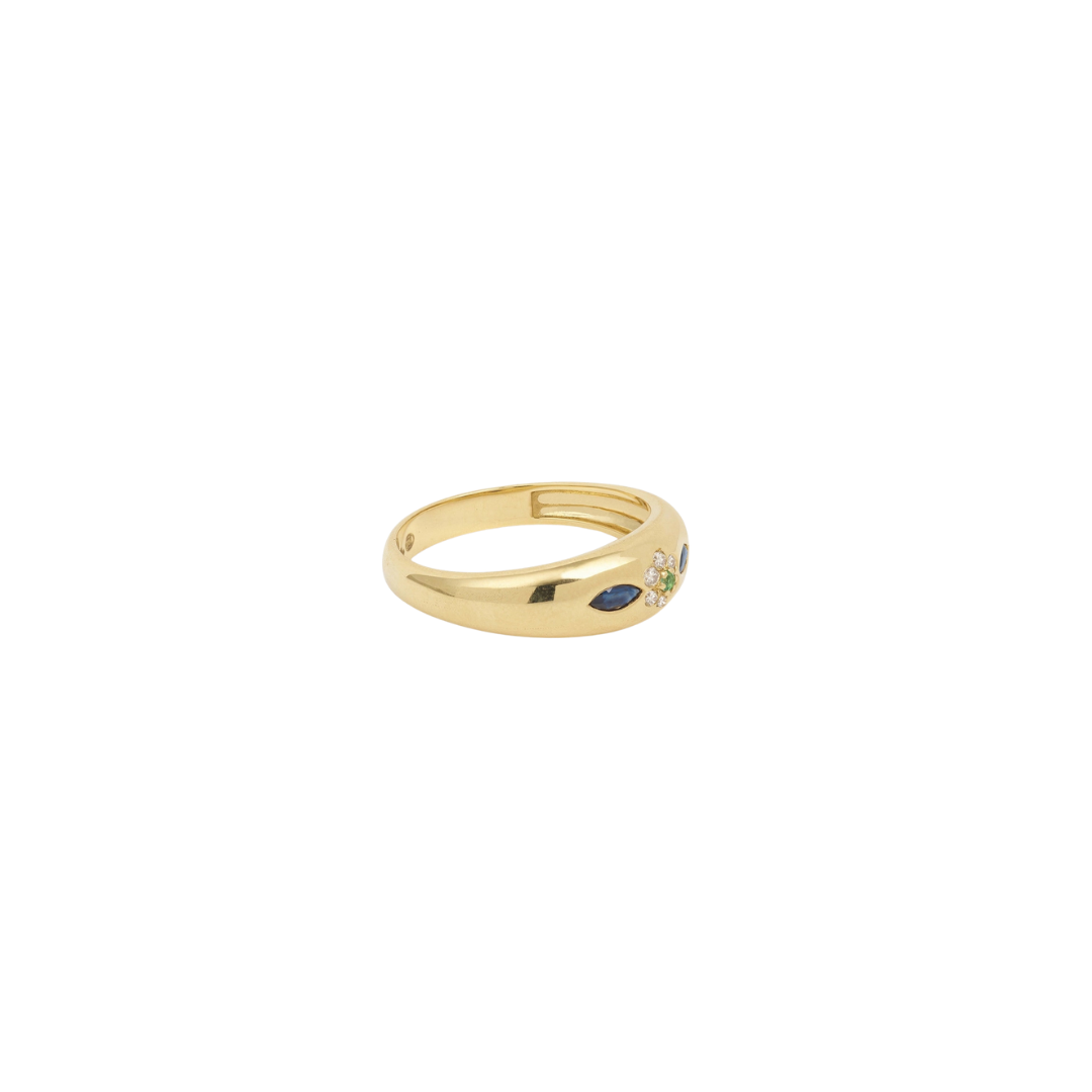Sophie d'Agon- Miniflower Ring 2 Blue – Henri Noël