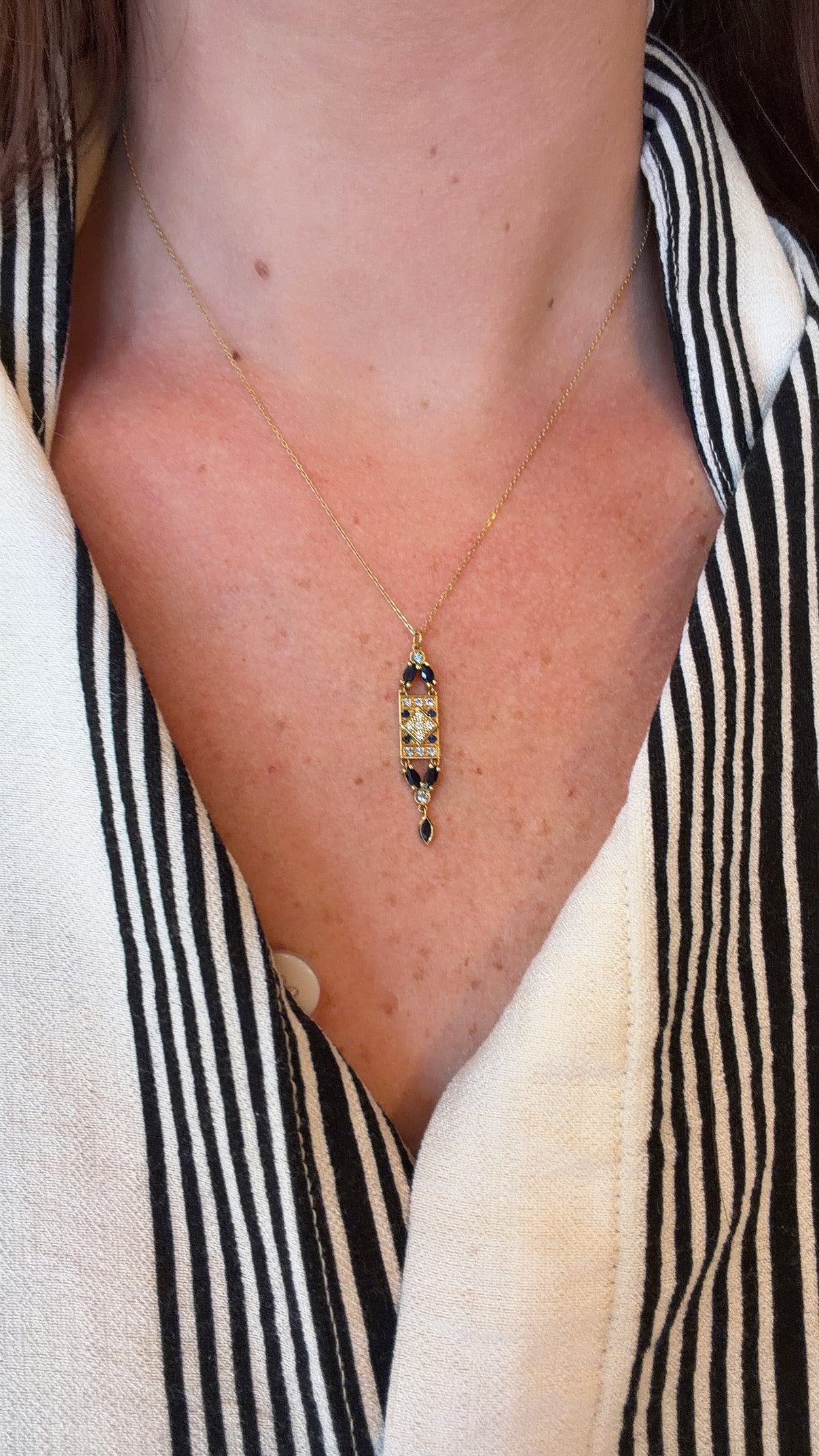 Sophie d'Agon- Ava Necklace 1 Marine