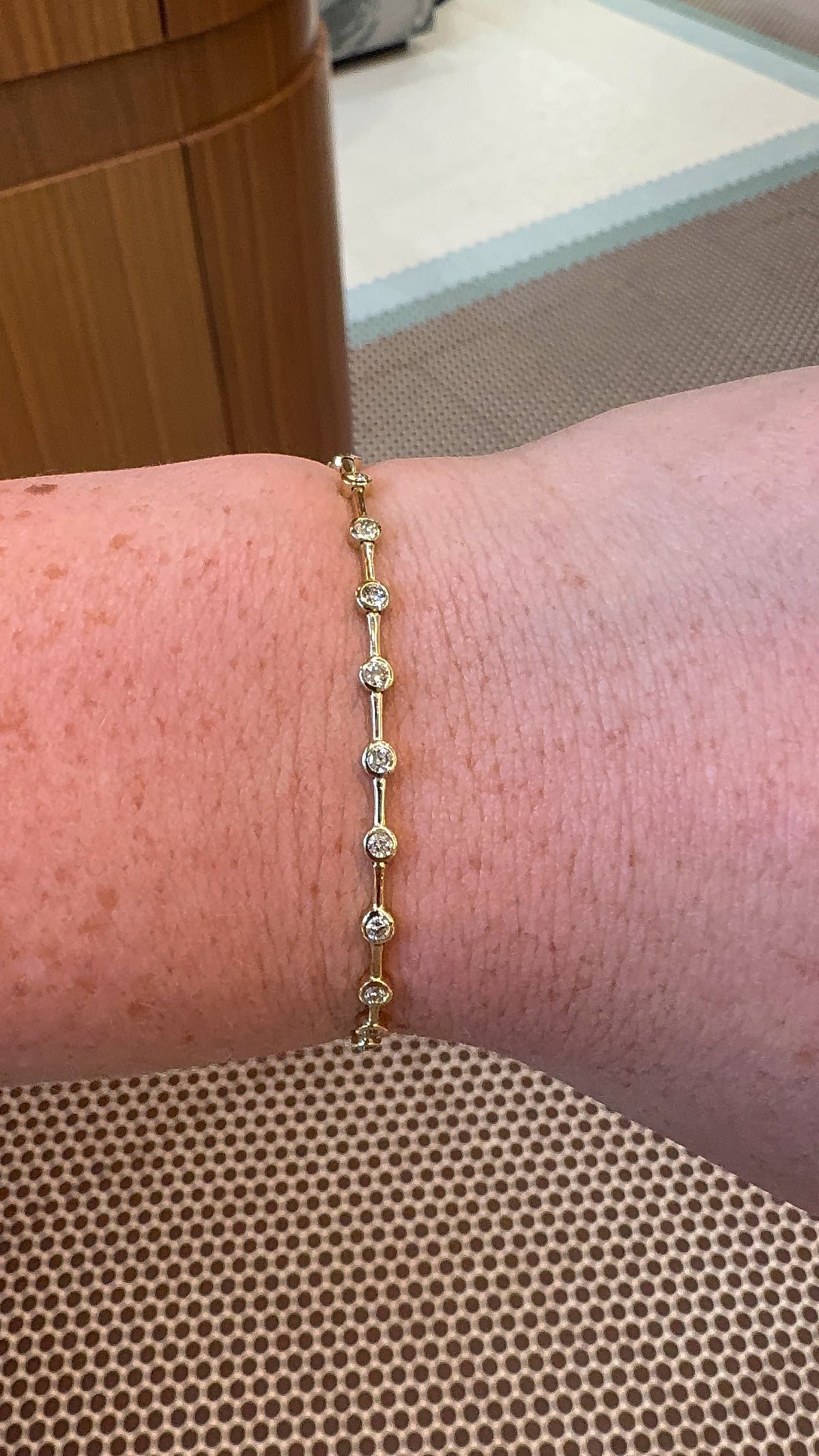 Spaced Diamond Bezel Tennis Bracelet – Henri Noël
