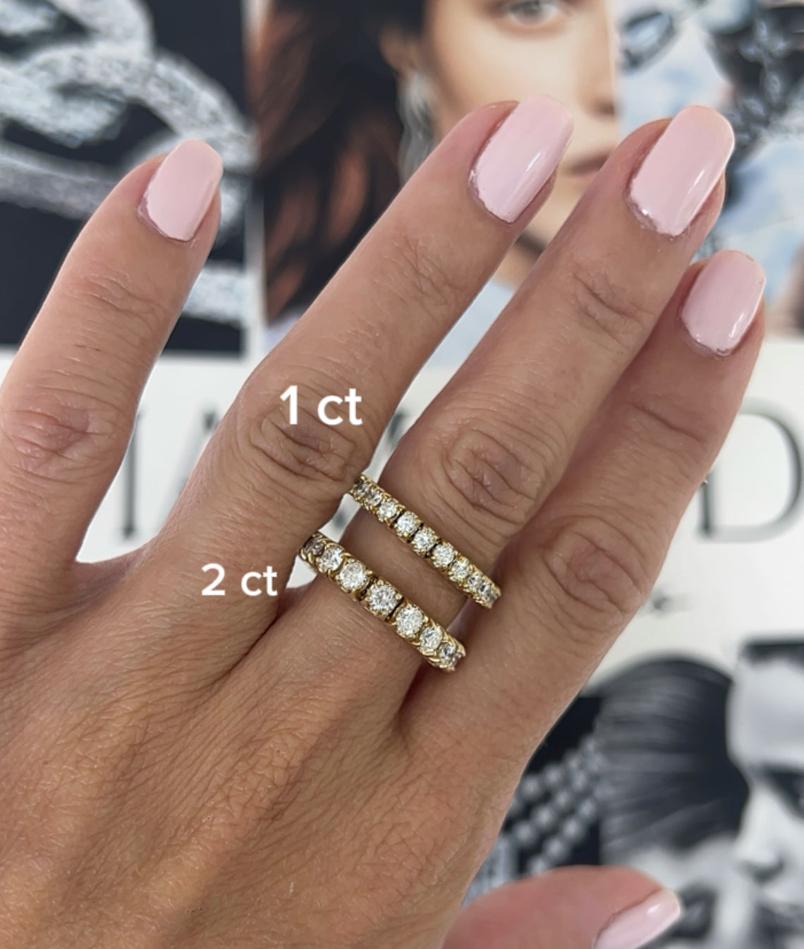 Stretch Diamond Eternity Band – Henri Noël