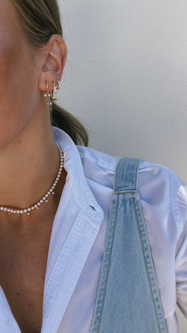 Pink Pearl Strand Necklace