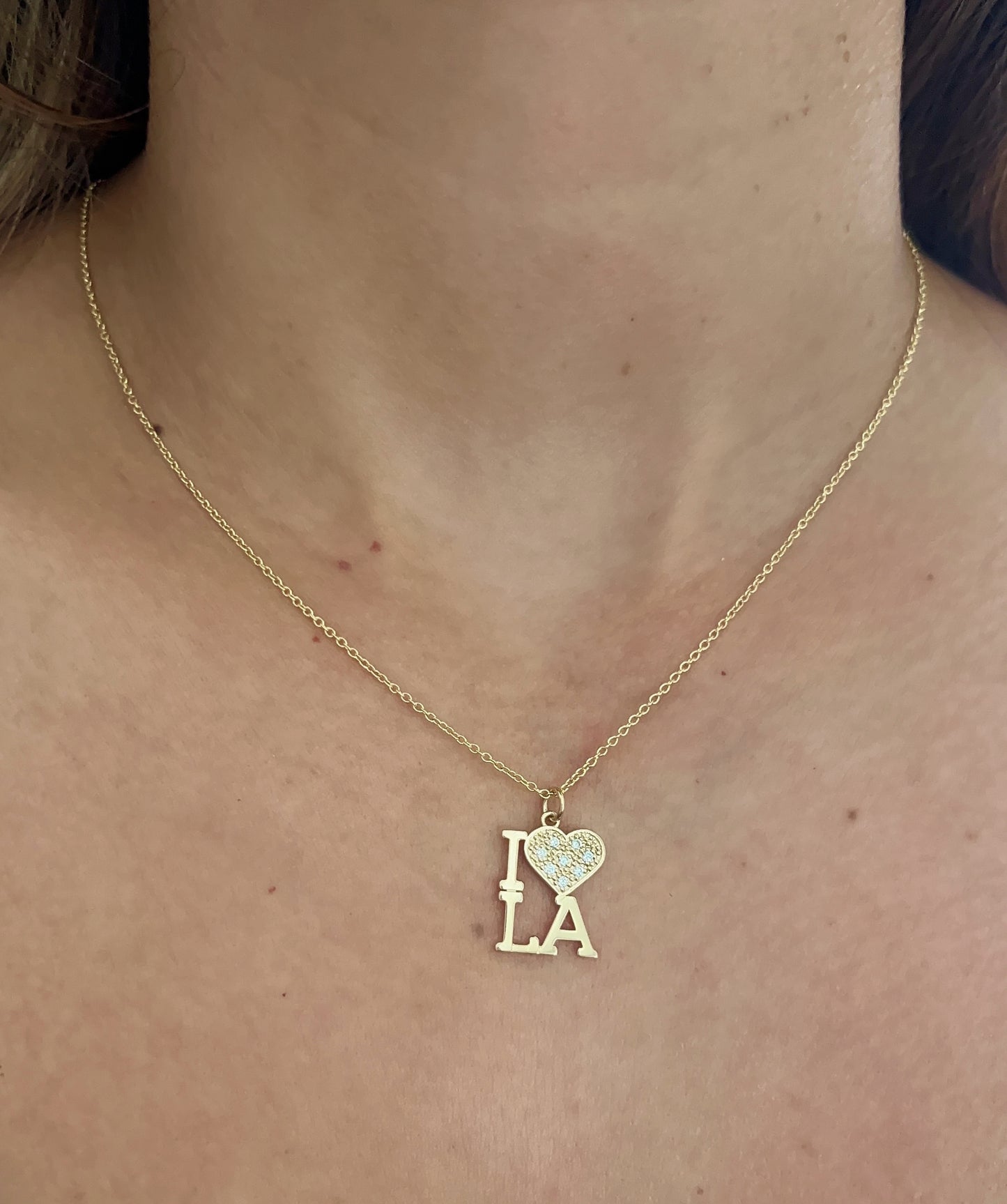 I Heart LA Pendant Necklace