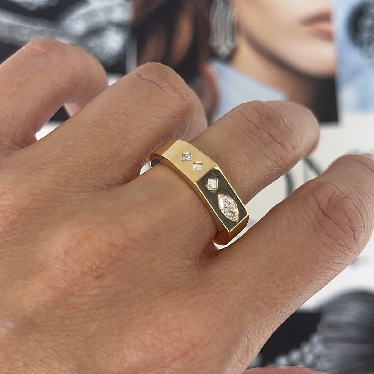The Gemma Ring - Marquise Princess Cut – Henri Noël