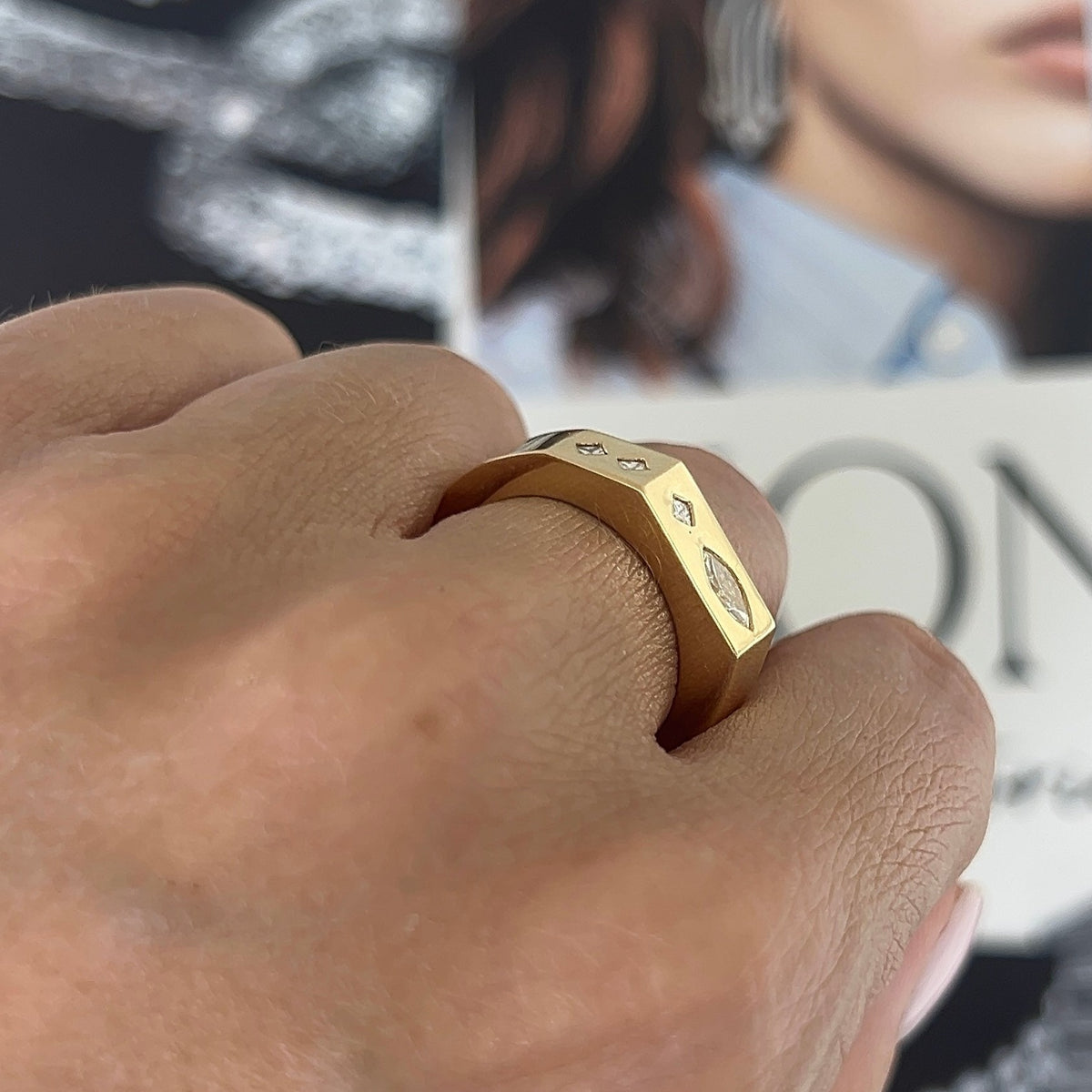 The Gemma Ring - Marquise Princess Cut – Henri Noël