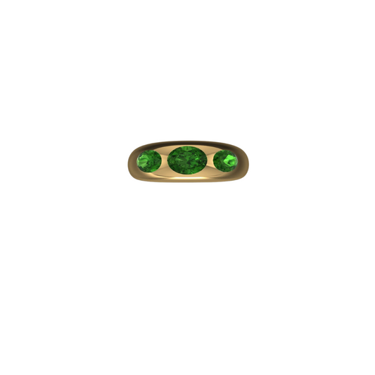 Tsavorite Garnet Bubble Ring – Henri Noël