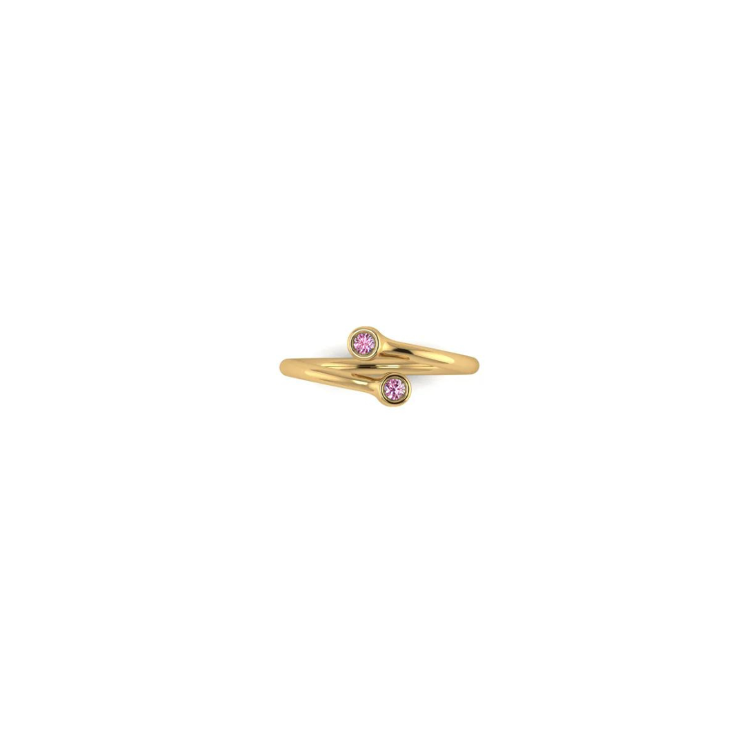 Twin Gemstone Pinky Ring – Henri Noël