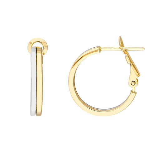Two-Tone Omega Hoops – Henri Noël