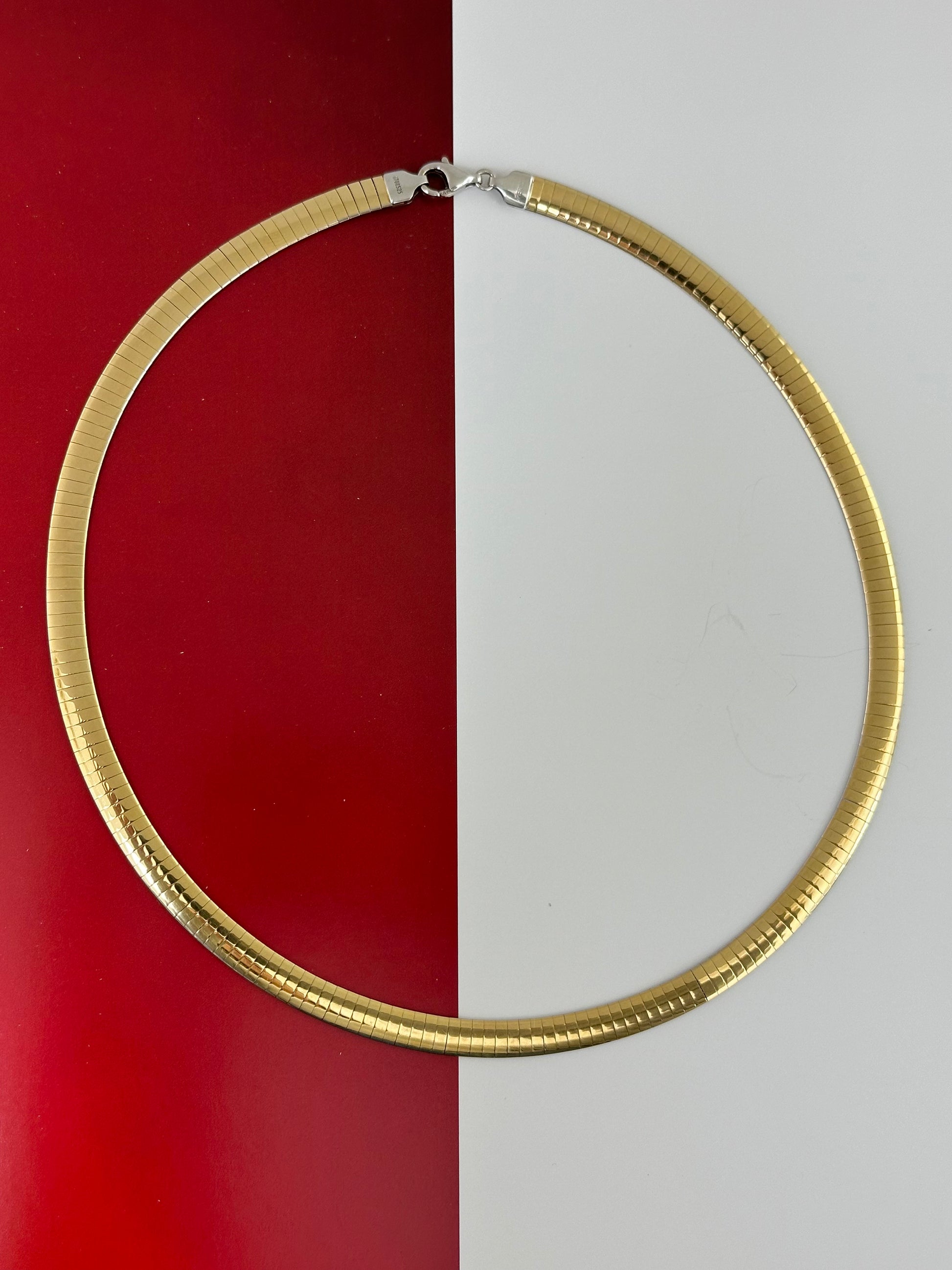 Two-Tone Omega Necklace – Henri Noël