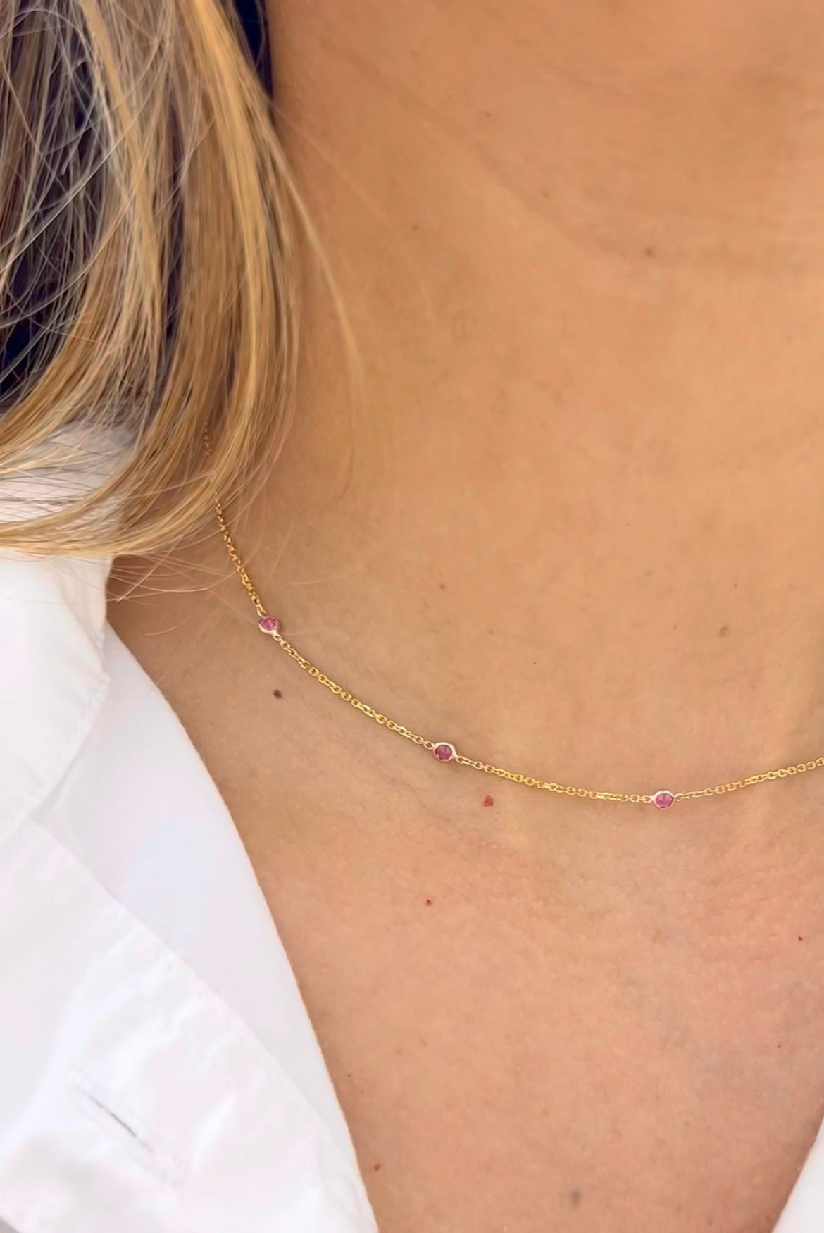 Two-Way Gemstone by the Inch Necklace – Henri Noël