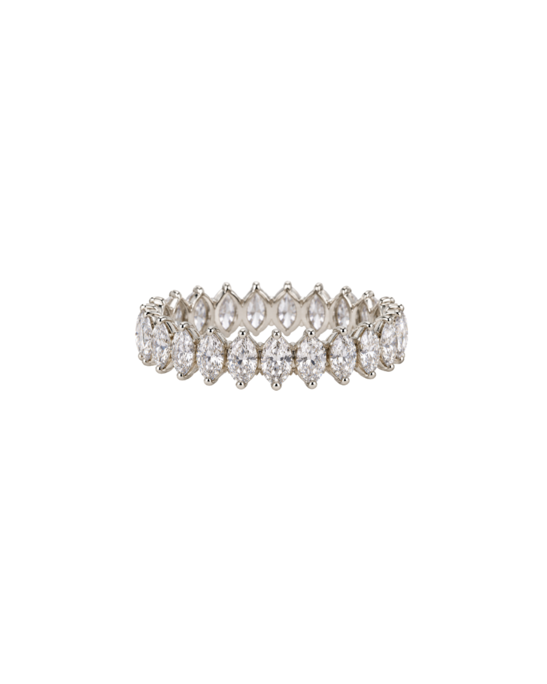 Stackable Marquise Diamond Eternity Band