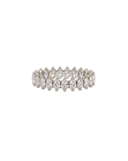 Stackable Marquise Diamond Eternity Band
