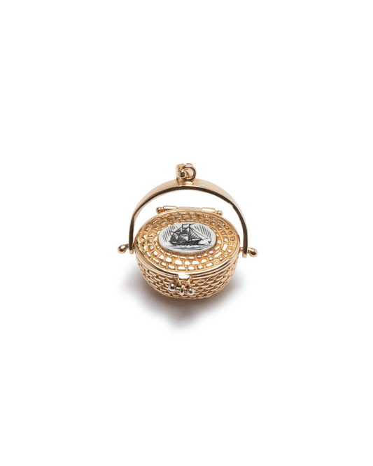 Vintage Nantucket Basket Pendant